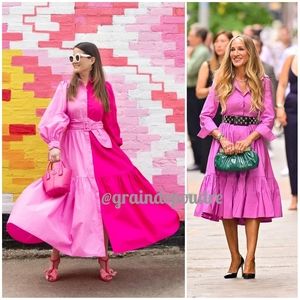 🎉2x HP🎉 Christopher John Rogers Target Two-Tone Pink Shirt Dress 10